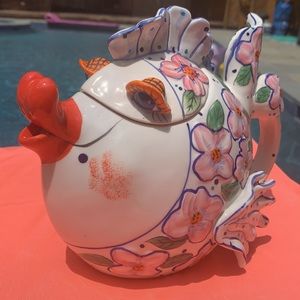 Blue Sky Clayworks Flower Garden Teapot - Thumbnail 5